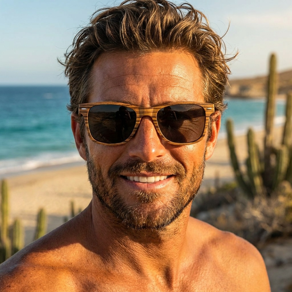Delray Wood & Carbon Fiber Sunglasses