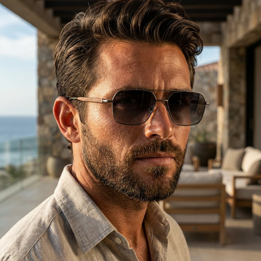 Bahía Bimini - Metal & Wood Sunglasses