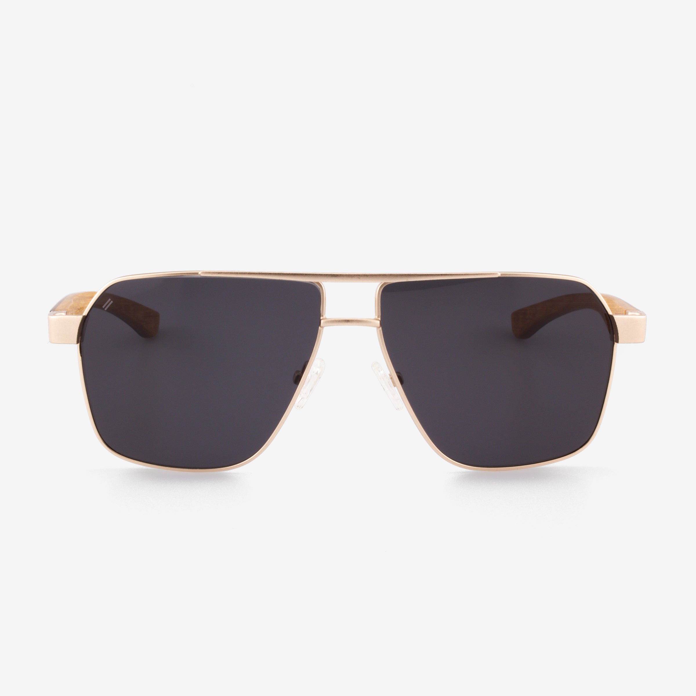 Perez - Metal & Wood Sunglasses