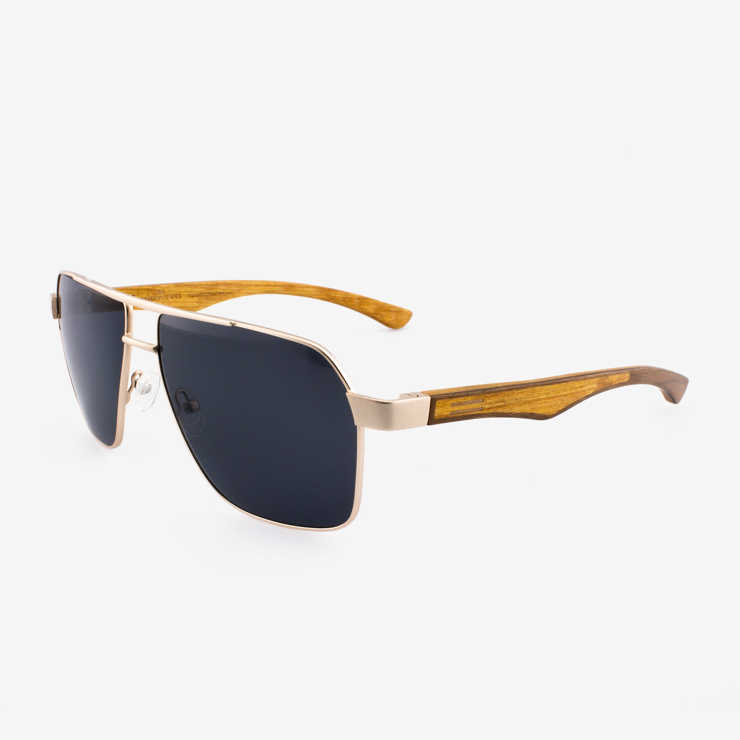 Perez - Metal & Wood Sunglasses
