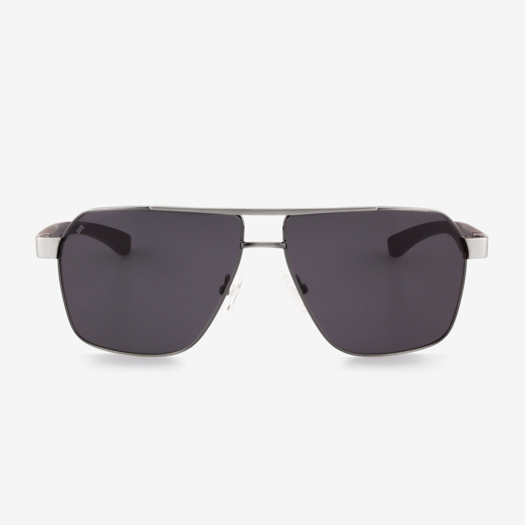 Perez - Metal & Wood Sunglasses
